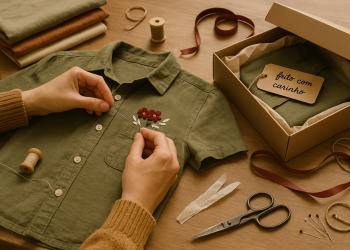 Reformas em roupas antigas para presentear com propósito