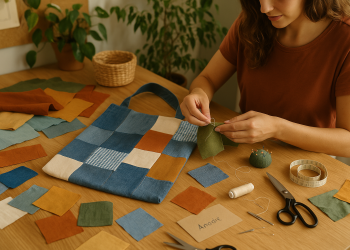 A arte do reaproveitamento: transformando tecidos em novas criações