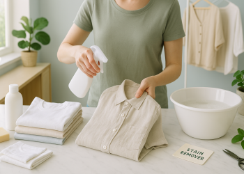 Guia de conservação para roupas claras: manchas, suor e sol