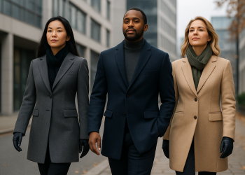 Como o caimento certo influencia sua postura e autoconfiança nos dias frios