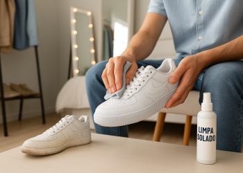 Limpa Solado: o aliado ideal para manter seu tênis branco em dia de festa