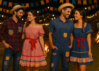 Looks de Casal para o São João: Sintonia no Estilo com Ajustes Personalizados