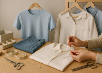 Pequenos reparos que fazem roupas simples parecerem novas